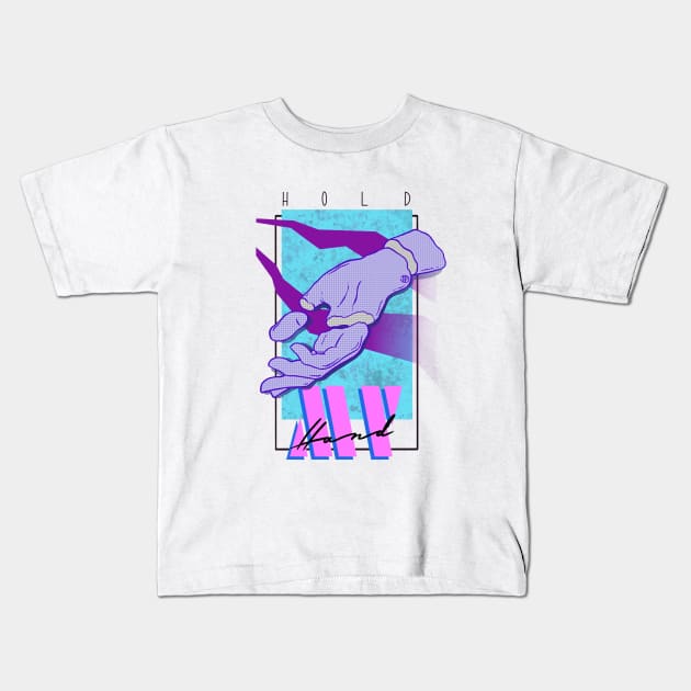 Hold my hand Kids T-Shirt by Jukka